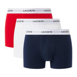 Lacoste X3 Boxers /Rouge/Blanc Homme  acoste Stret. Coloris disponibles : Bleu