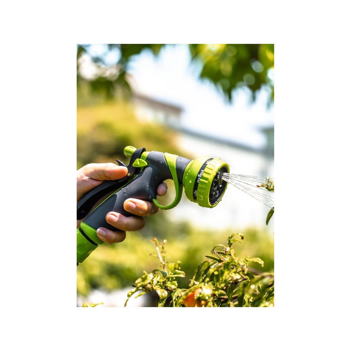 SUAN Pistolet d'arrosage et de nettoyage - Suan - 8 jets - Dimensions : 21,1 x 14 x 6 cm