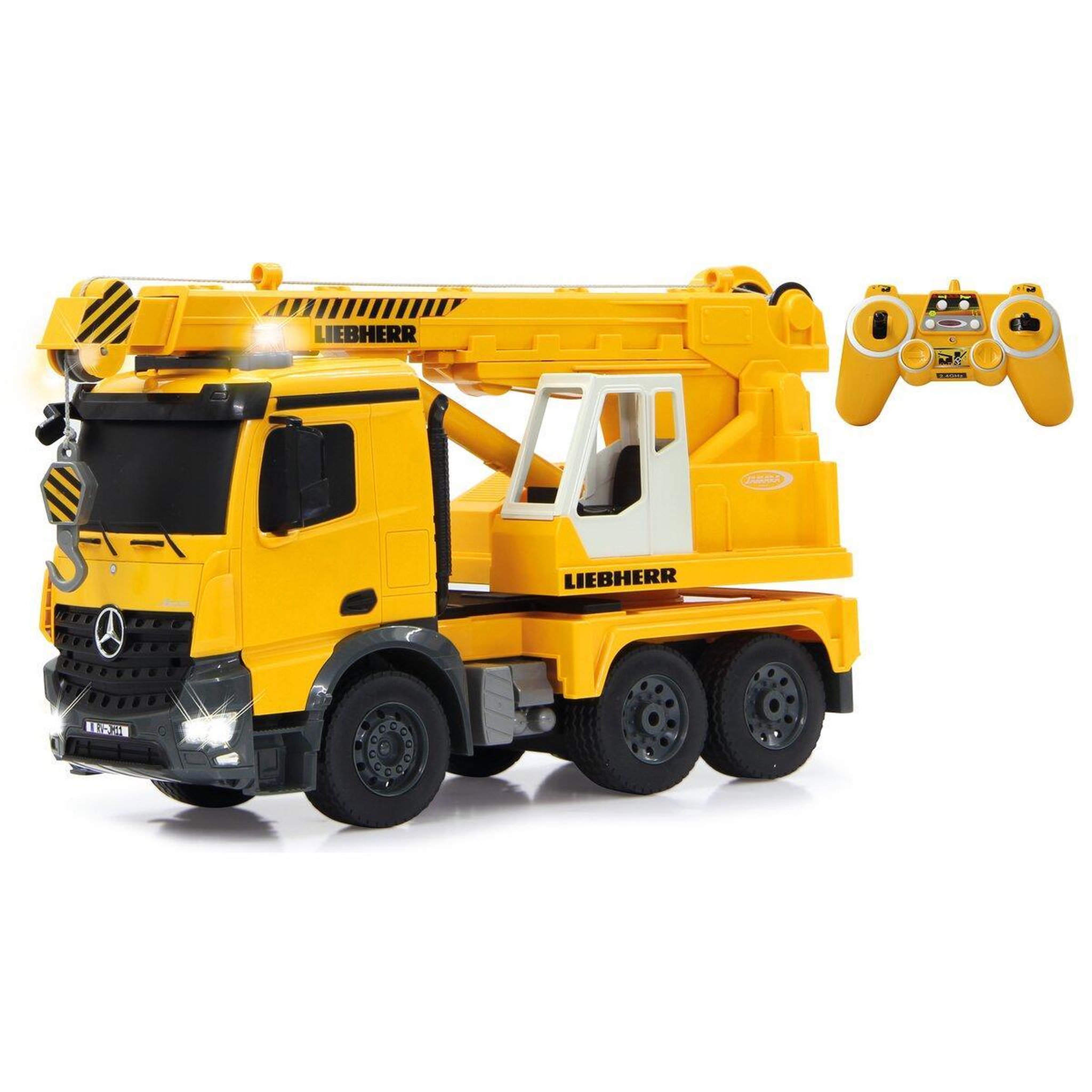 Voir la diapositive 3 : Jamara Grue Mercedes-Benz Arocs Liebherr 1:20 2,4GHz