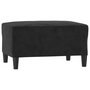Voir la diapositive 5 : VIDAXL Ensemble de canapes 3 pcs avec coussins noir velours