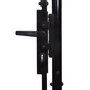Voir la diapositive 4 : VIDAXL Portillon simple porte avec dessus a pointe Acier 1x1,2 m Noir