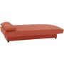 Voir la diapositive 4 : MARKET24 Banquette clic clac 3 places - Tissu 100% coton Terracotta - Style Contemporain - L 190 x P92 cm - MILA