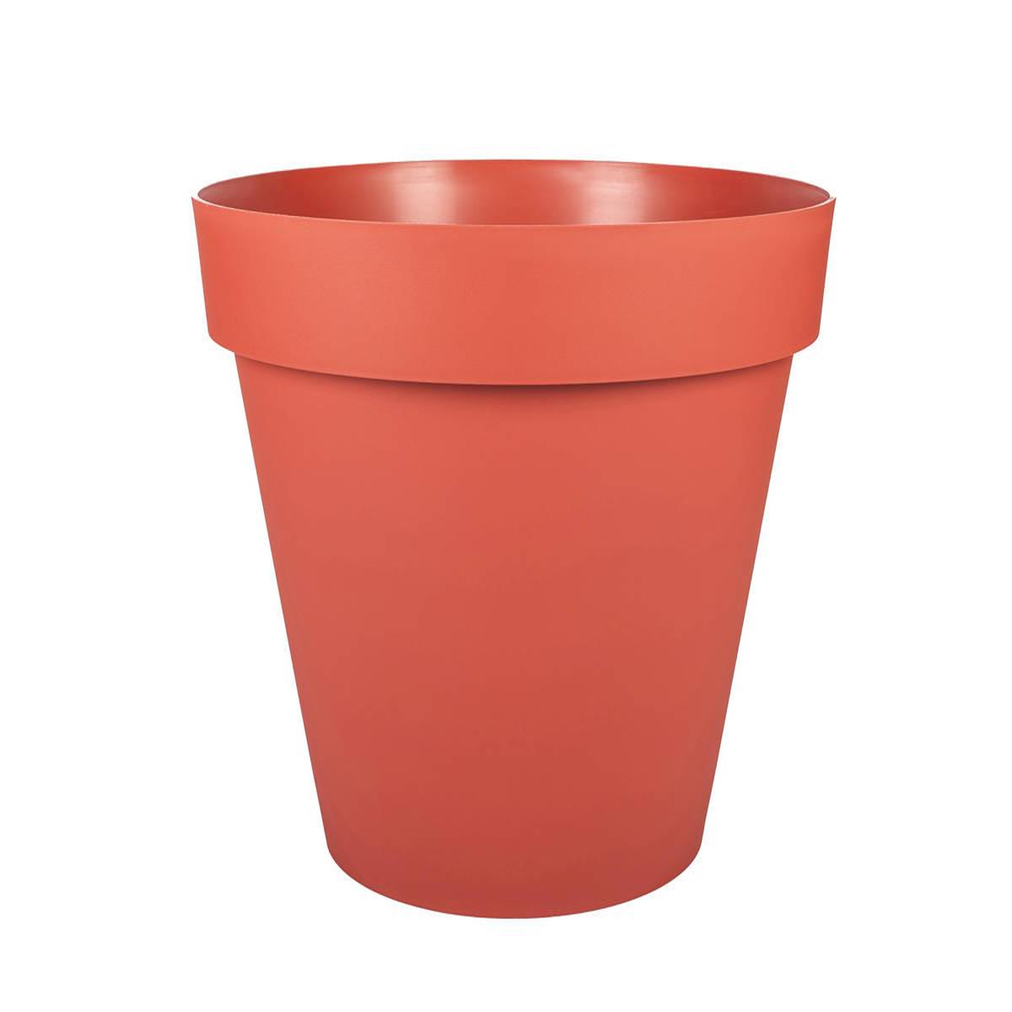 Eda Pot de fleurs rond Toscane Ø 60 x H.47 cm - Orange terre battue - Eda