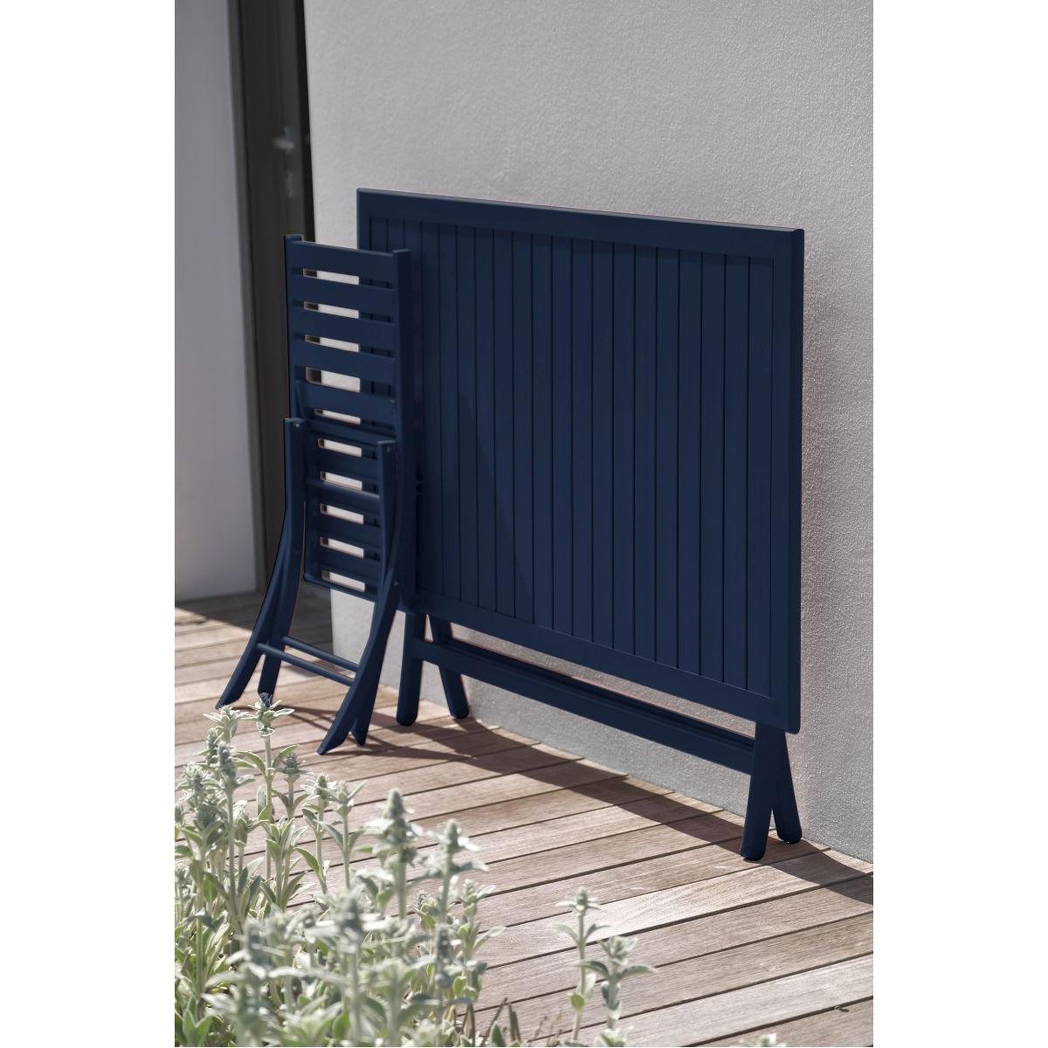 Voir la diapositive 3 : Paris Prix Table de jardin pliante  marius  140cm bleu marine