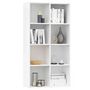 Voir la diapositive 3 : VIDAXL Bibliotheque/Buffet Blanc 66x30x130 cm Bois d'ingenierie