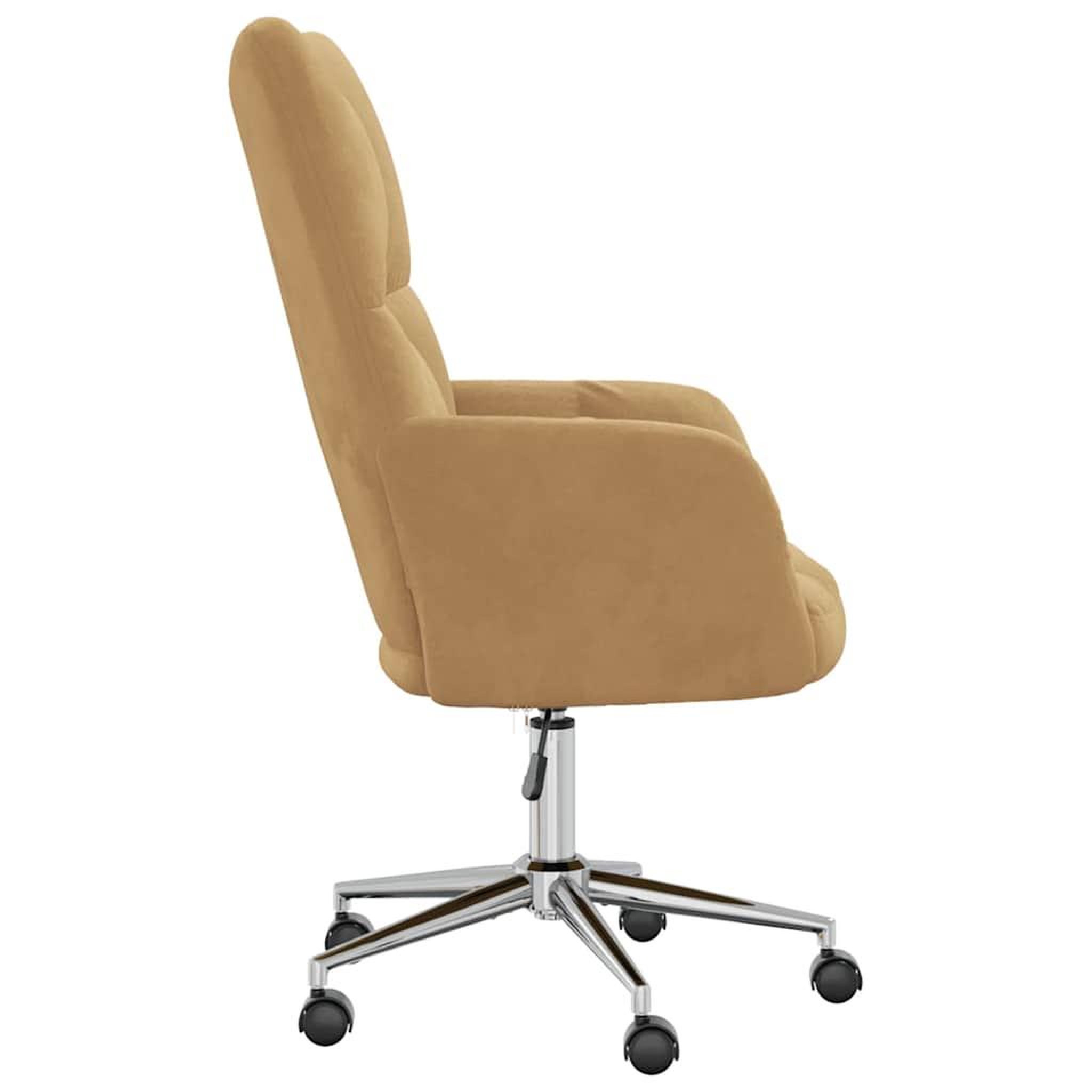 Voir la diapositive 4 : VIDAXL Chaise de relaxation Marron Velours