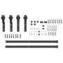 Voir la diapositive 5 : VIDAXL Kit de quincaillerie de porte coulissante 183 cm Acier Noir