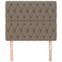 Voir la diapositive 3 : VIDAXL Tetes de lit 2 pcs Taupe 100x7x78/88 cm Tissu