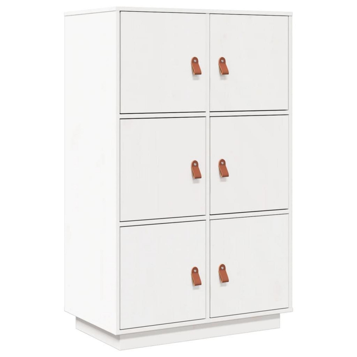 VIDAXL Buffet haut Blanc 67x40x108,5 cm Bois massif de pin