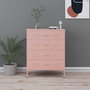 Voir la diapositive 1 : VIDAXL Commode Rose 80x35x101,5 cm Acier