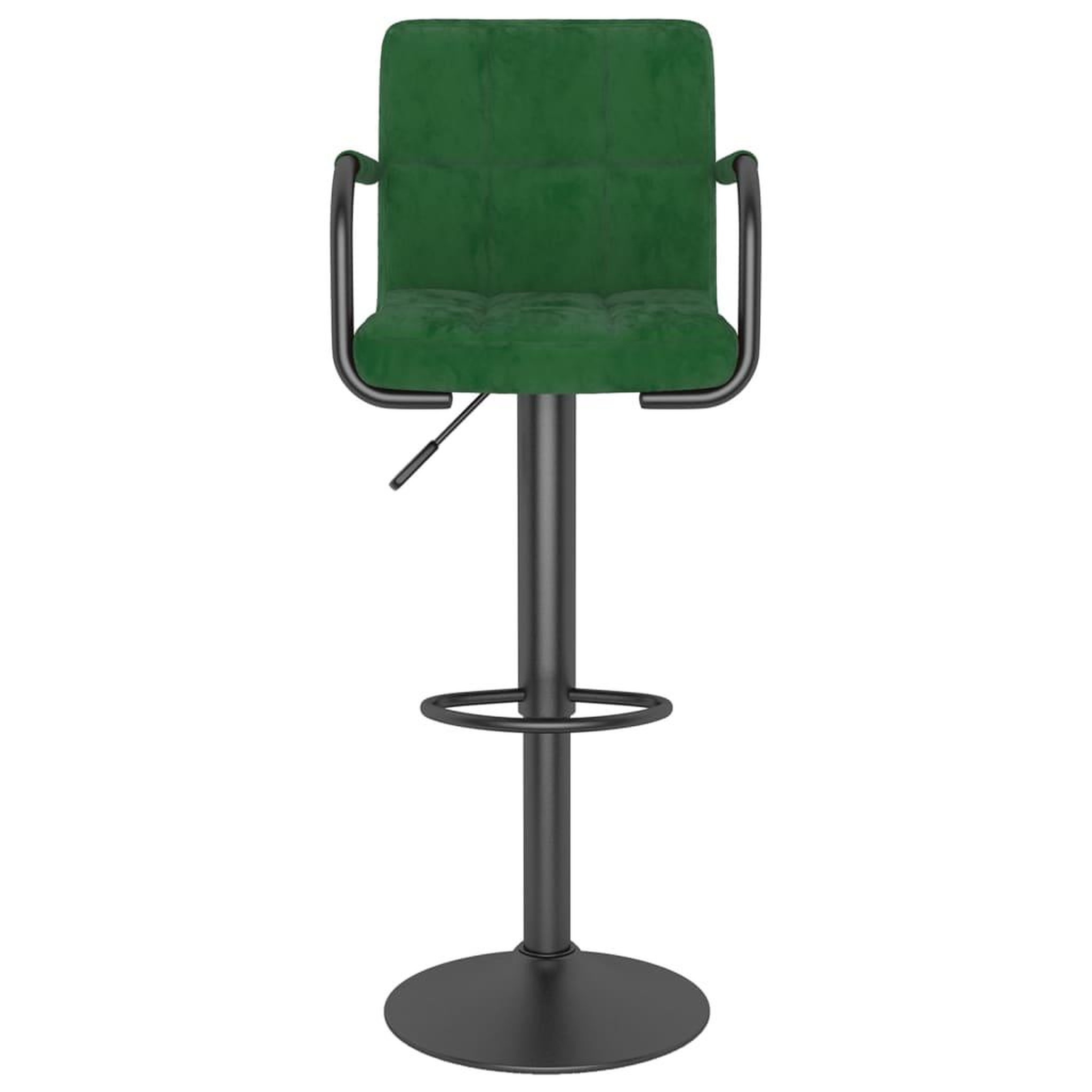 Voir la diapositive 3 : VIDAXL Tabouret de bar Vert fonce Velours