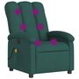 Voir la diapositive 2 : VIDAXL Fauteuil de massage inclinable Vert fonce Tissu