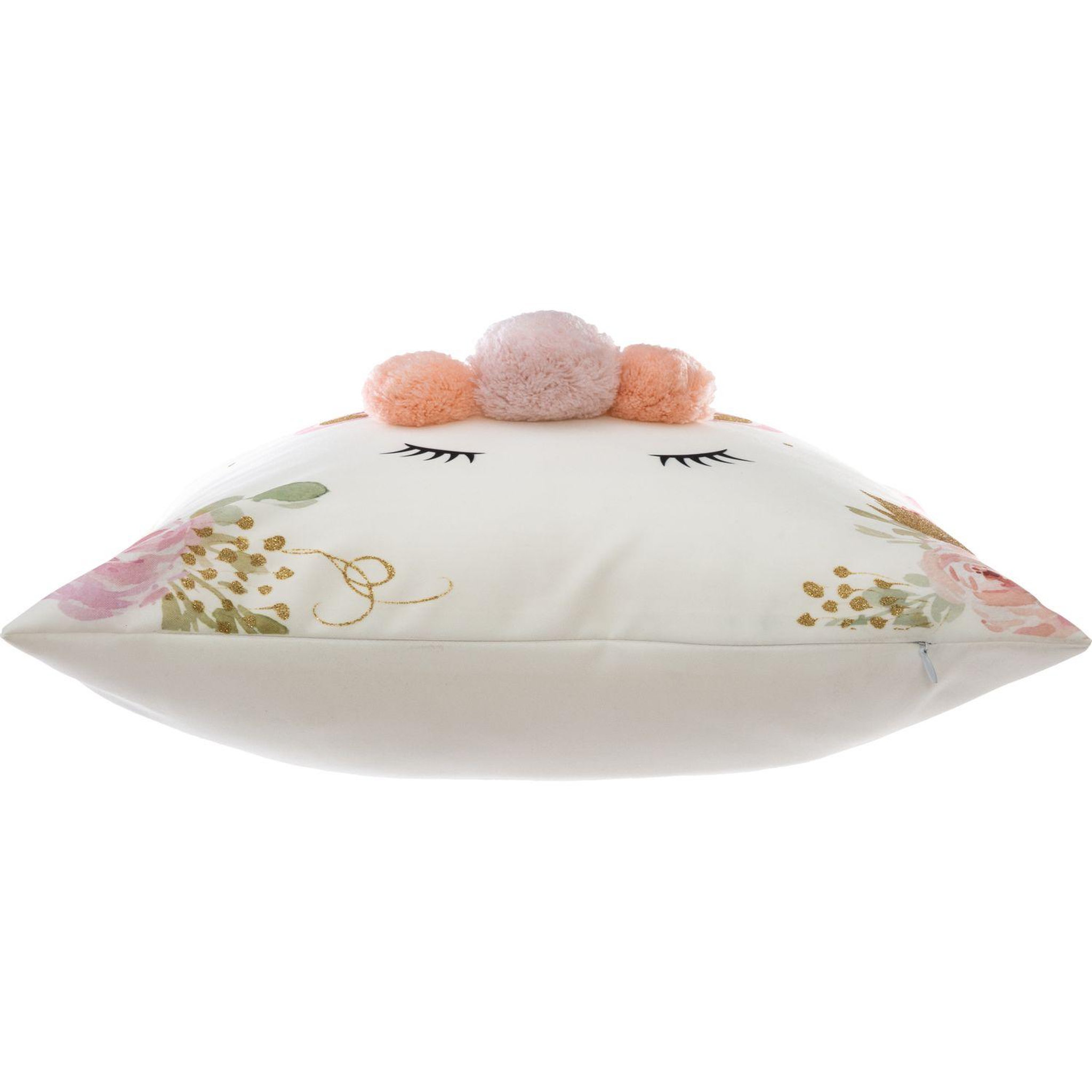 Voir la diapositive 4 : Atmosphera Kids Coussin enfant licorne bohème - blanc