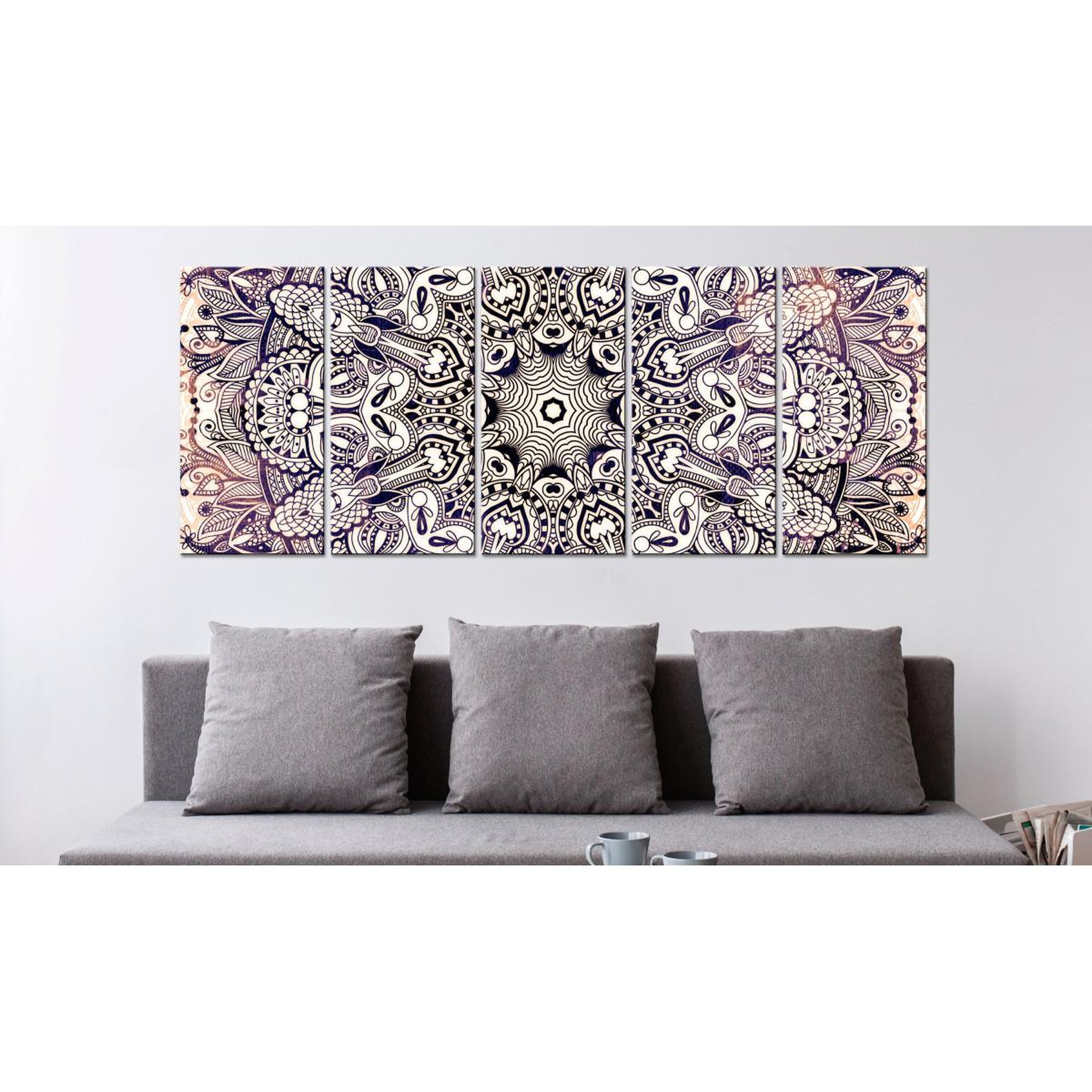 Voir la diapositive 2 : Paris Prix Tableau imprimé  black white hypnosis