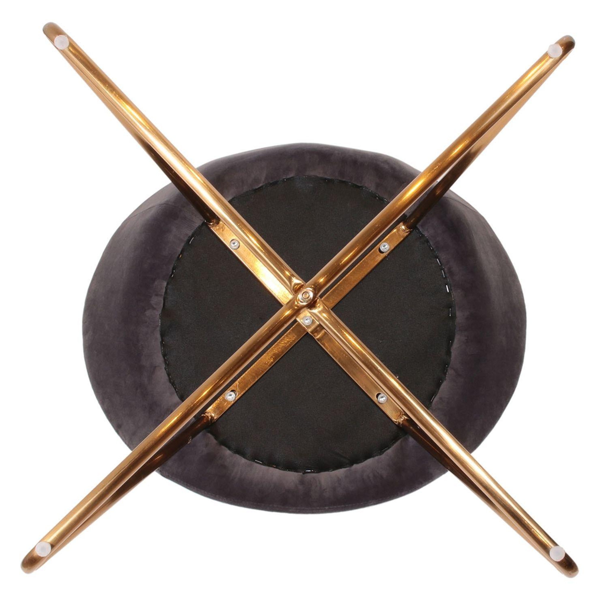 Voir la diapositive 3 : The Home Deco Factory Fauteuil de salon en velours Karl
