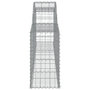 Voir la diapositive 5 : VIDAXL Paniers a gabions arques 4 pcs 300x30x60/80 cm Fer galvanise
