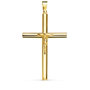Voir la diapositive 1 : L'ATELIER D'AZUR Pendentif  - Médaille Christ sur la Croix Or 18 Carats 750 Jaune - Chaines Offertes