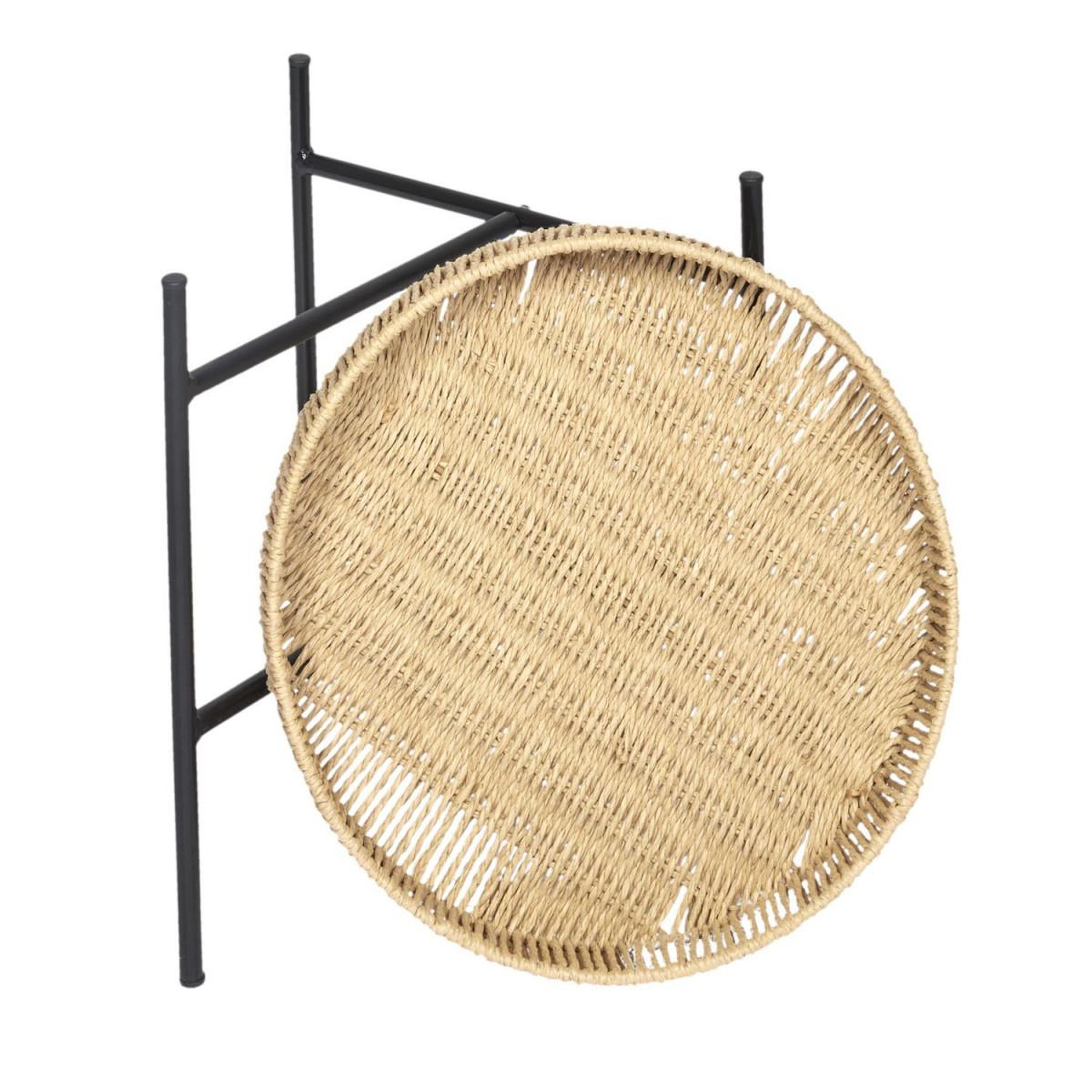 Voir la diapositive 6 : The Home Deco Factory Lot de 2 tables gigognes  pampa  42cm naturel