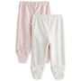 Voir la diapositive 2 : IN EXTENSO Lot de 2 pantalons de naissance bébé fille