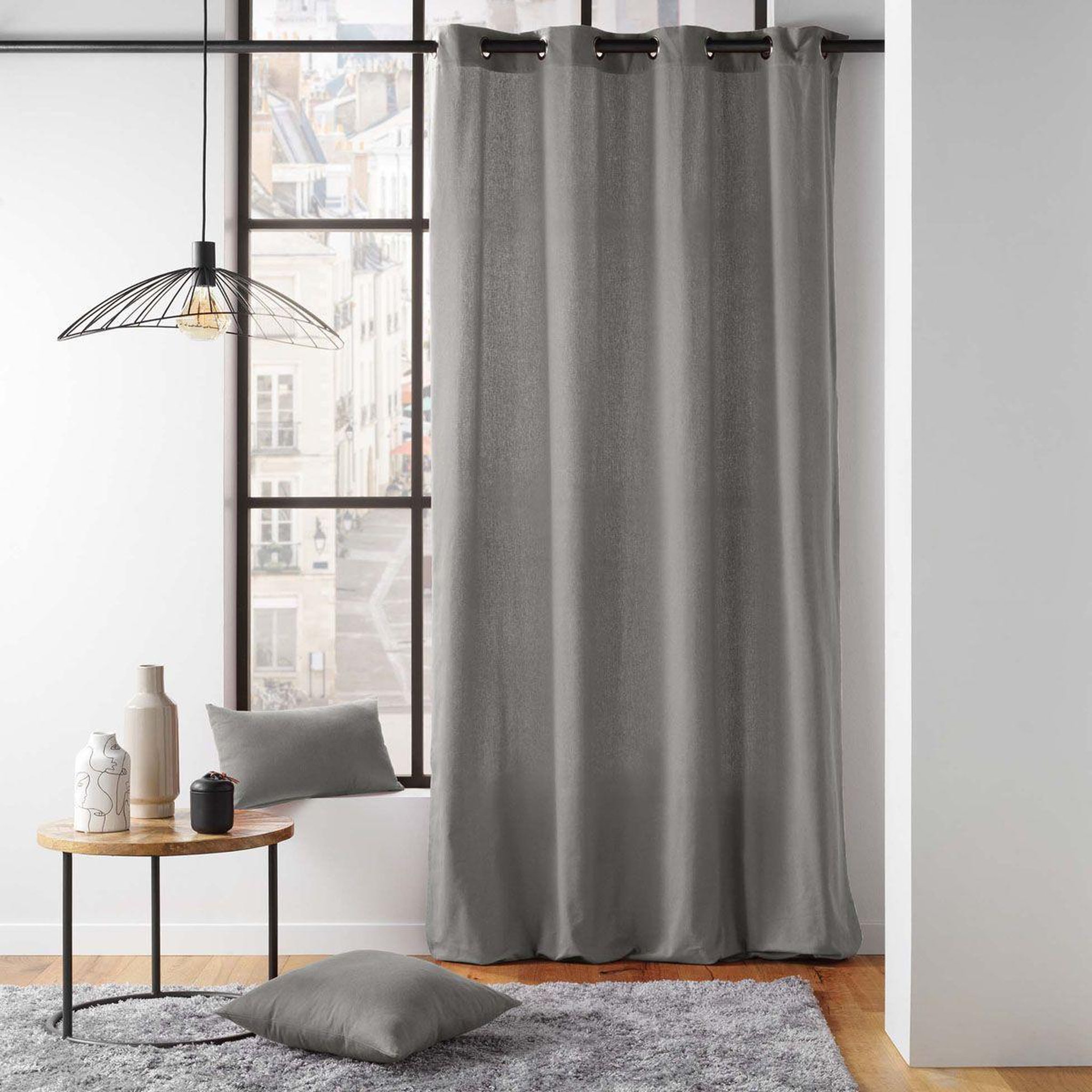 Voir la diapositive 3 : Douceur d'Intérieur Coussin déco  twily  30x50cm gris