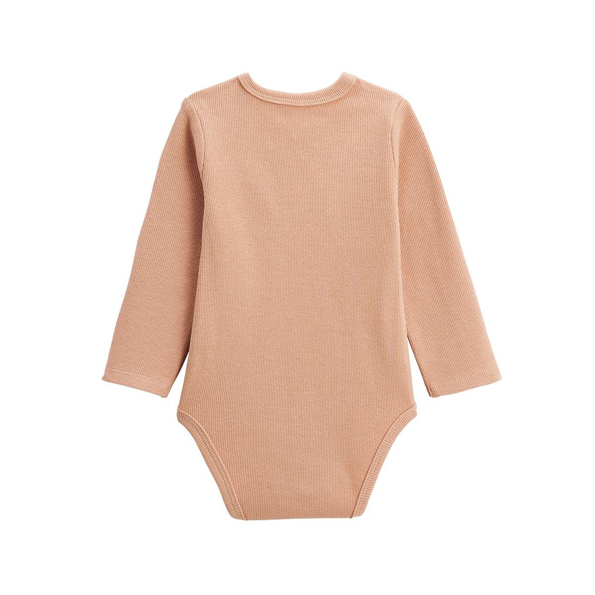 Voir la diapositive 4 : PETIT BEGUIN Lot de 2 bodies bébé manches longues matcha