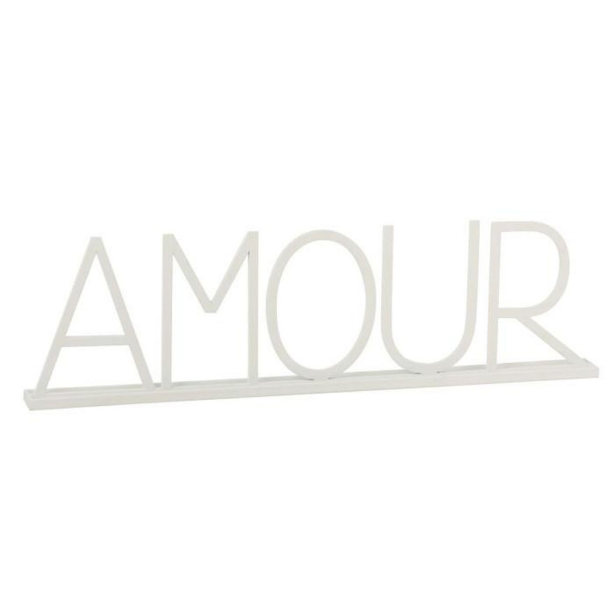 Paris Prix Mot Déco en Métal  Amour  77cm Blanc