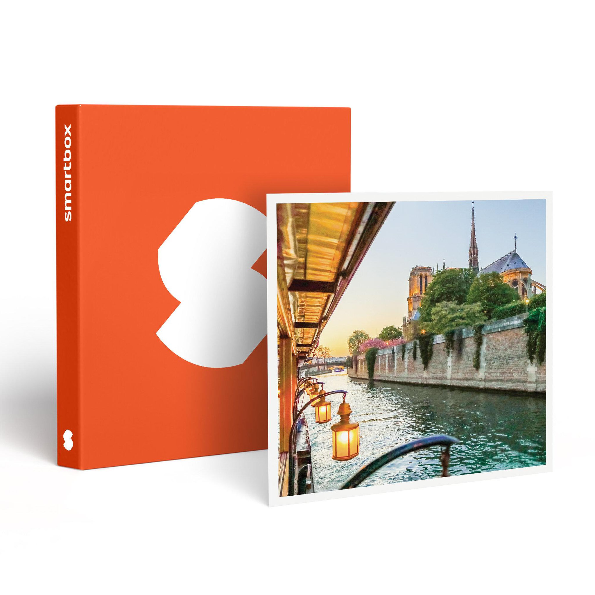 Smartbox Soirée romantique : dîner gastronomique 3 plats avec cocktail et croisière de 2h sur la seine - coffret cadeau gastronomie