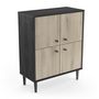 Voir la diapositive 2 : Buffet 4 portes style industriel L60cm SMART