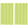 Voir la diapositive 2 : VIDAXL Rideaux en voile avec œillets 2 pcs vert pomme 140x175 cm