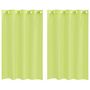 Voir la diapositive 2 : VIDAXL Rideaux en voile avec œillets 2 pcs vert pomme 140x175 cm