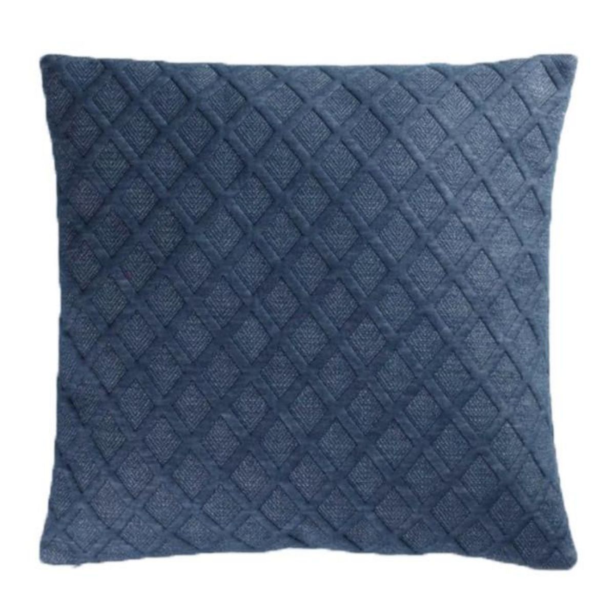 Paris Prix Housse de Coussin Jersey  Maora  40x40cm Bleu