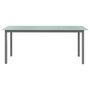 Voir la diapositive 2 : VIDAXL Table de jardin Gris clair 190x90x74 cm Aluminium et verre