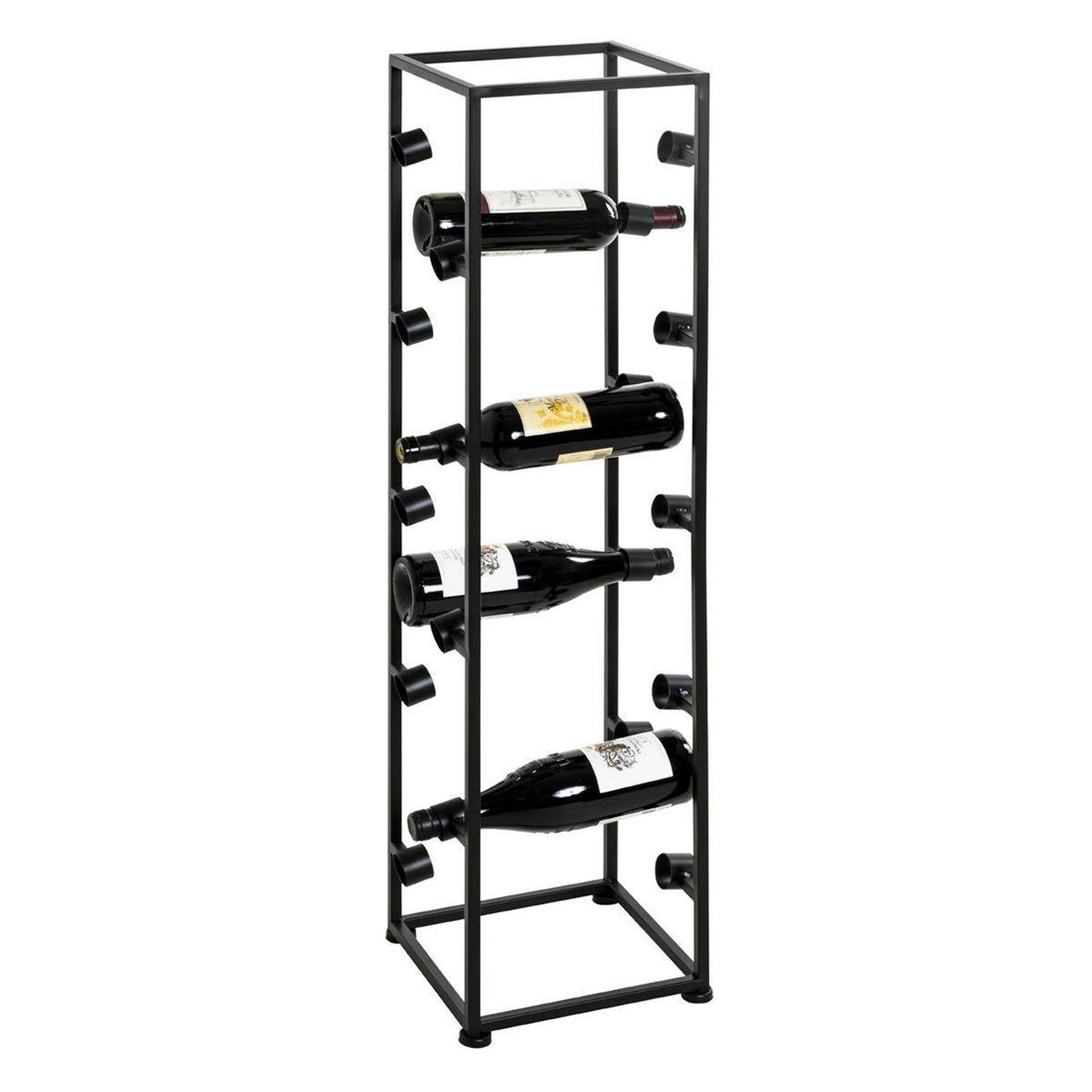 Voir la diapositive 1 : Paris Prix Range-Bouteilles  18 Compartiments  104cm Noir