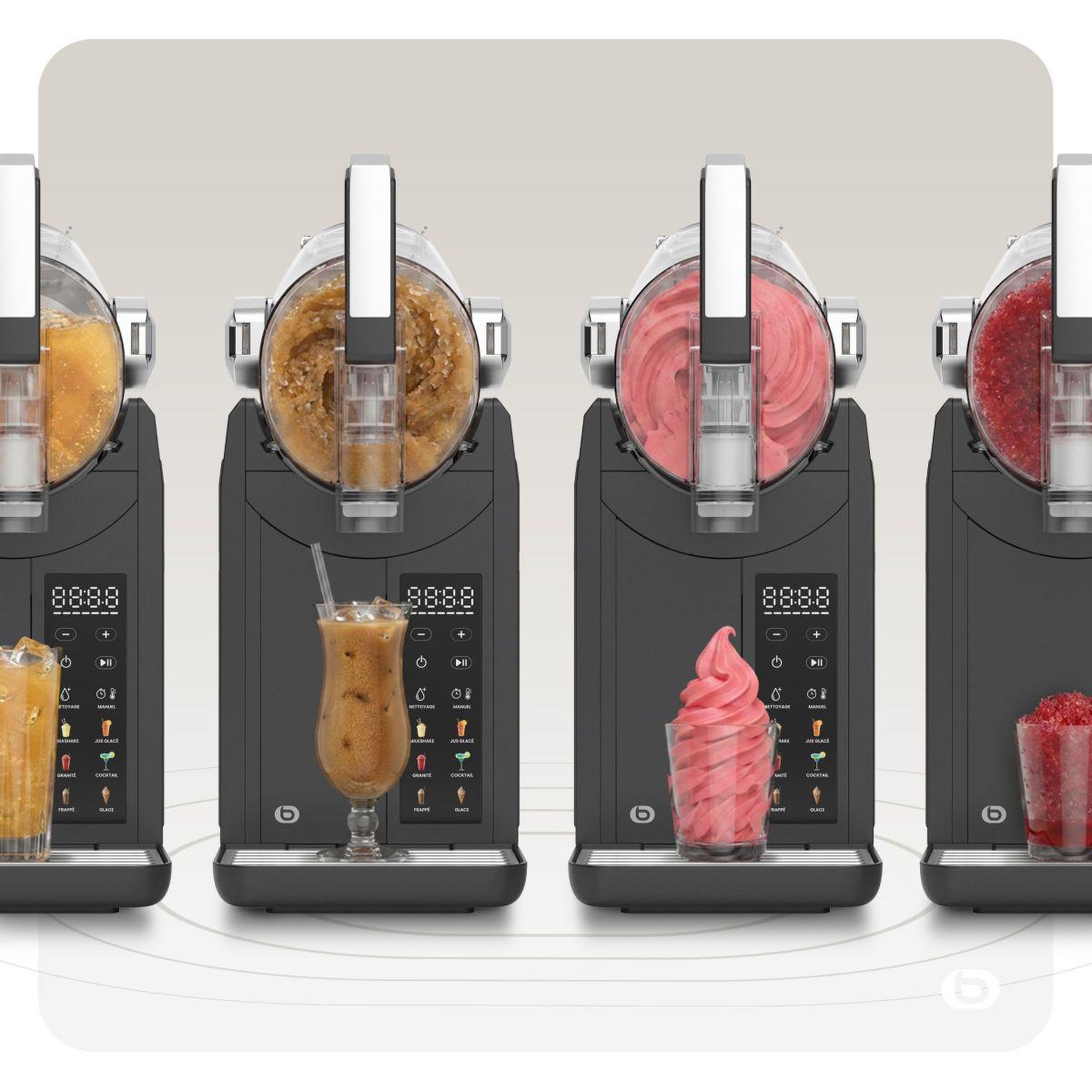 Voir la diapositive 4 : ESSENTIEL B Machine à granita emgg1 glaces à l'italienne, granités, milkshakes, cafés frappés, jus glacés, cocktails, 2l