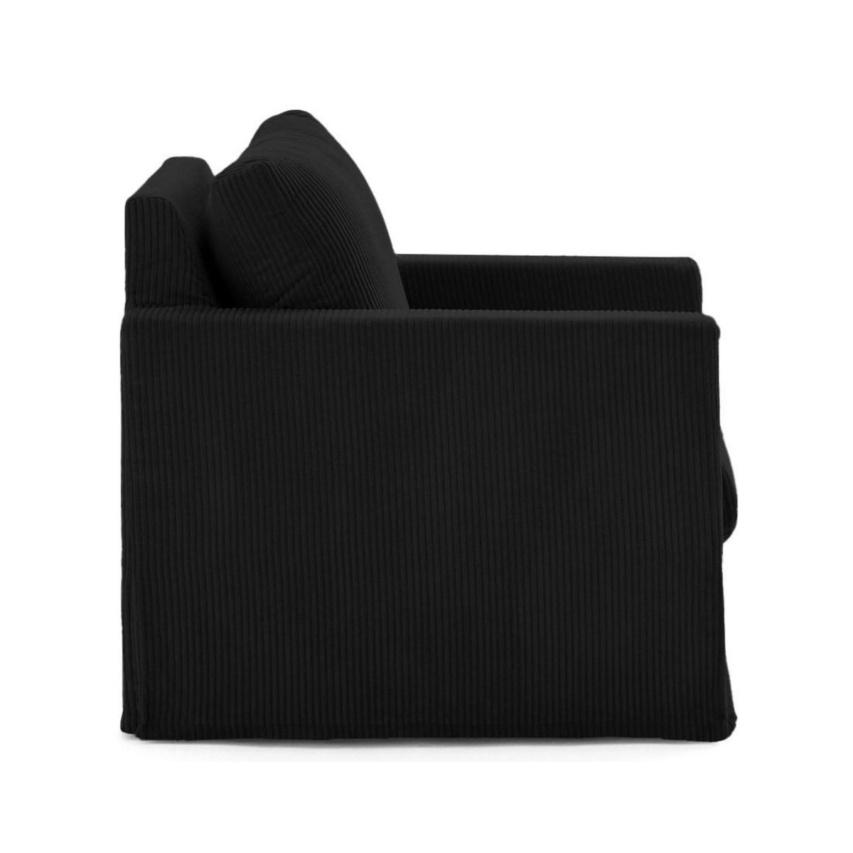 LISA DESIGN Serena - fauteuil déhoussable en velours côtelé