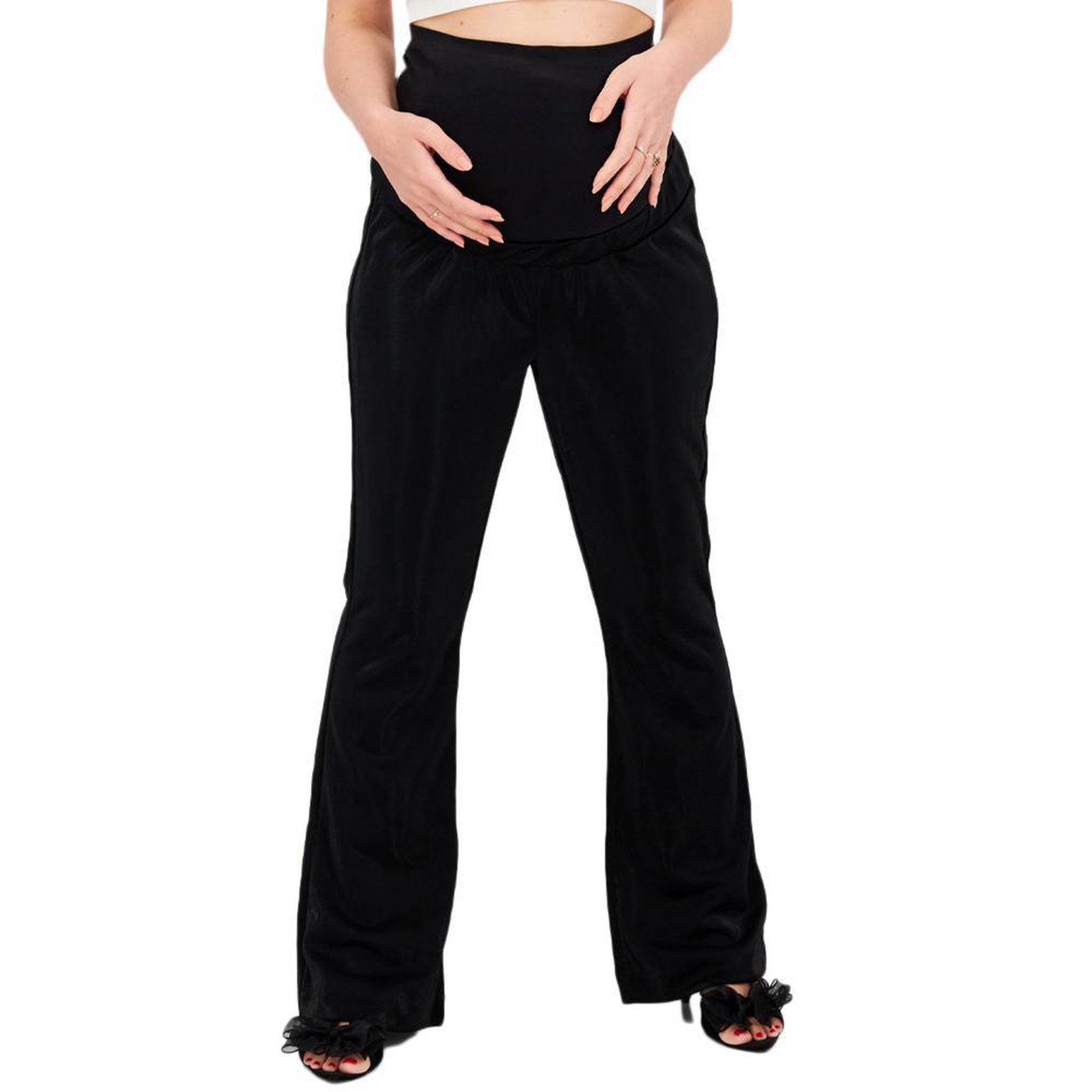 Voir la diapositive 1 : VERO MODA MATERNITY Pantalon de Grossesse Noir Femme Vero Moda Maternity Kamma Flared