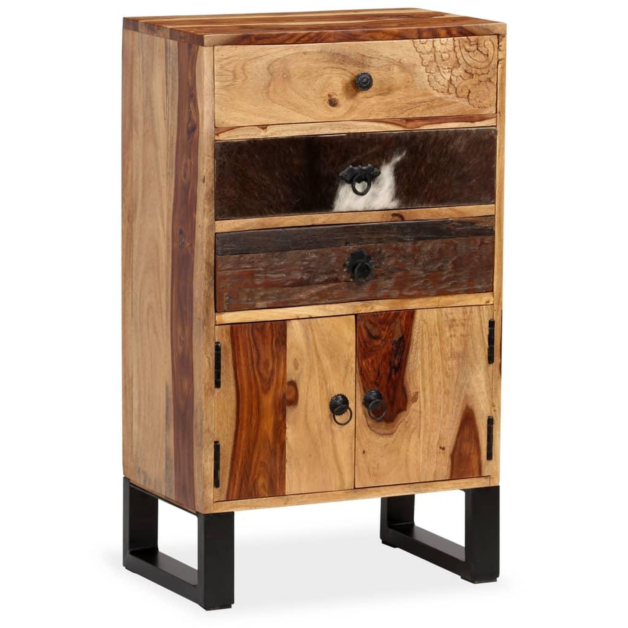 Voir la diapositive 2 : VIDAXL Buffet Bois massif de Sesham 50x30x86 cm