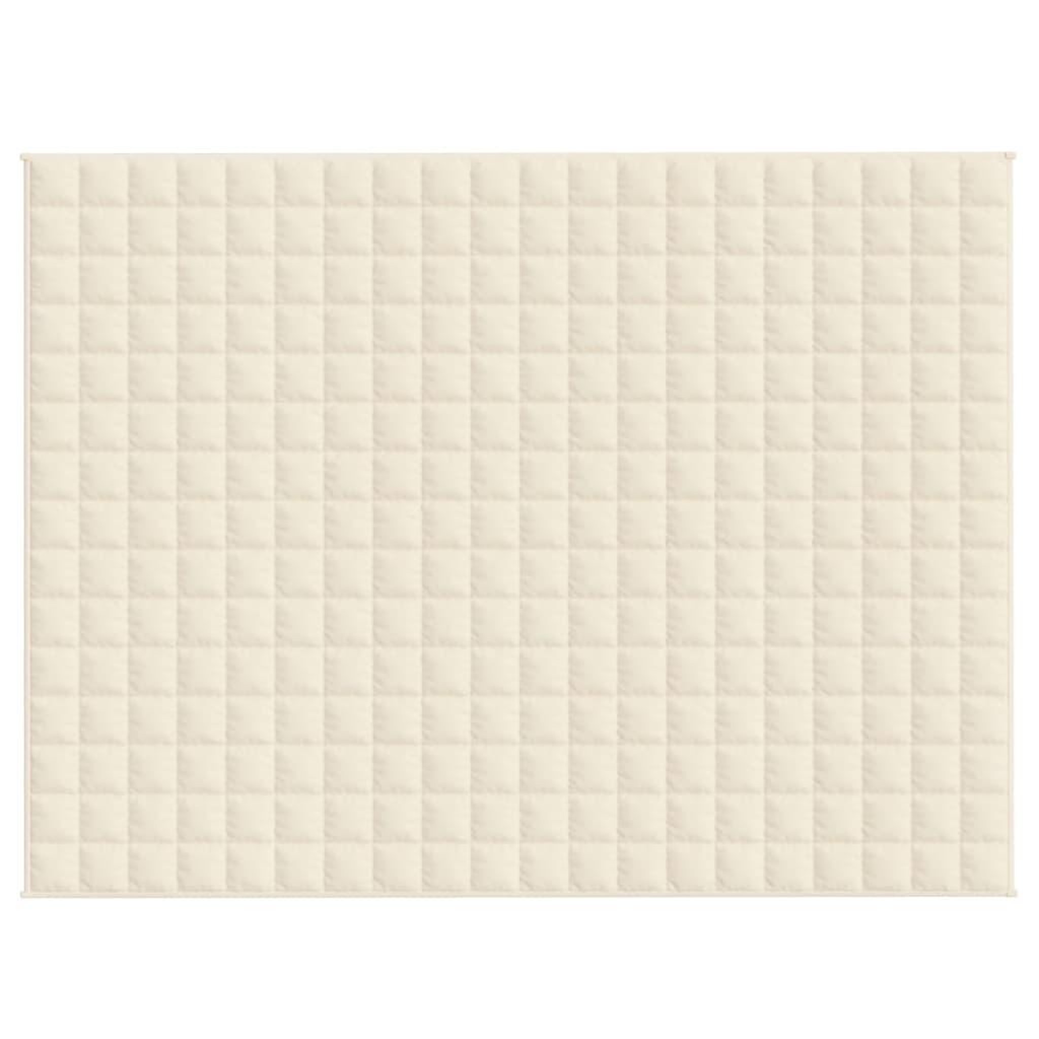 Voir la diapositive 3 : VIDAXL Couverture lestee Creme clair 152x203 cm 7 kg Tissu