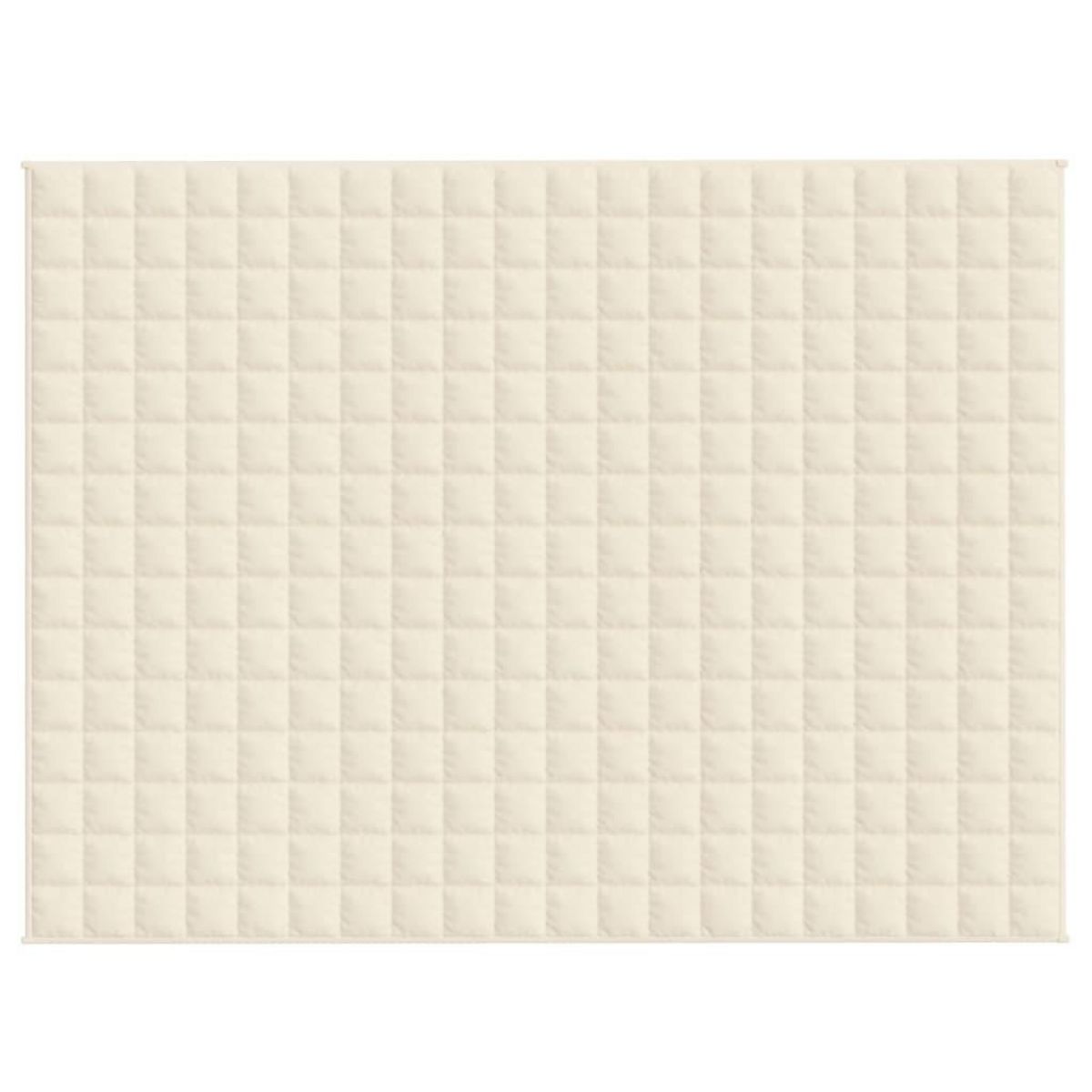 VIDAXL Couverture lestee Creme clair 152x203 cm 7 kg Tissu