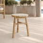 Voir la diapositive 2 : Rendez vous déco Tabouret de jardin en bambou H38 cm-Eli