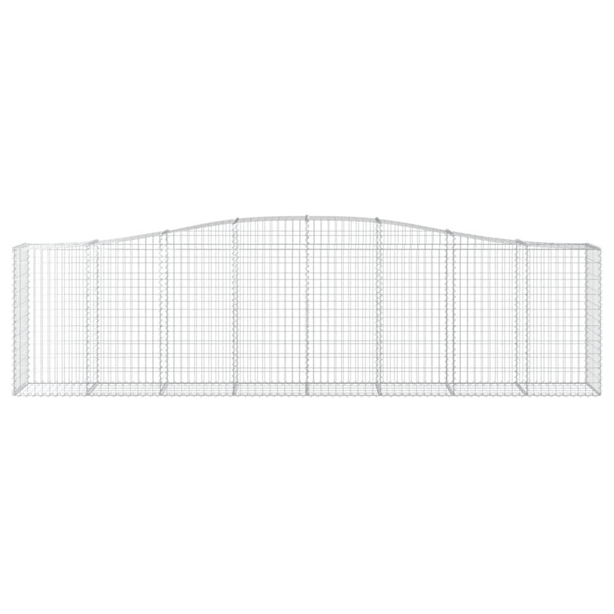Voir la diapositive 3 : VIDAXL Panier de gabions arque 400x50x100/120 cm Fer galvanise
