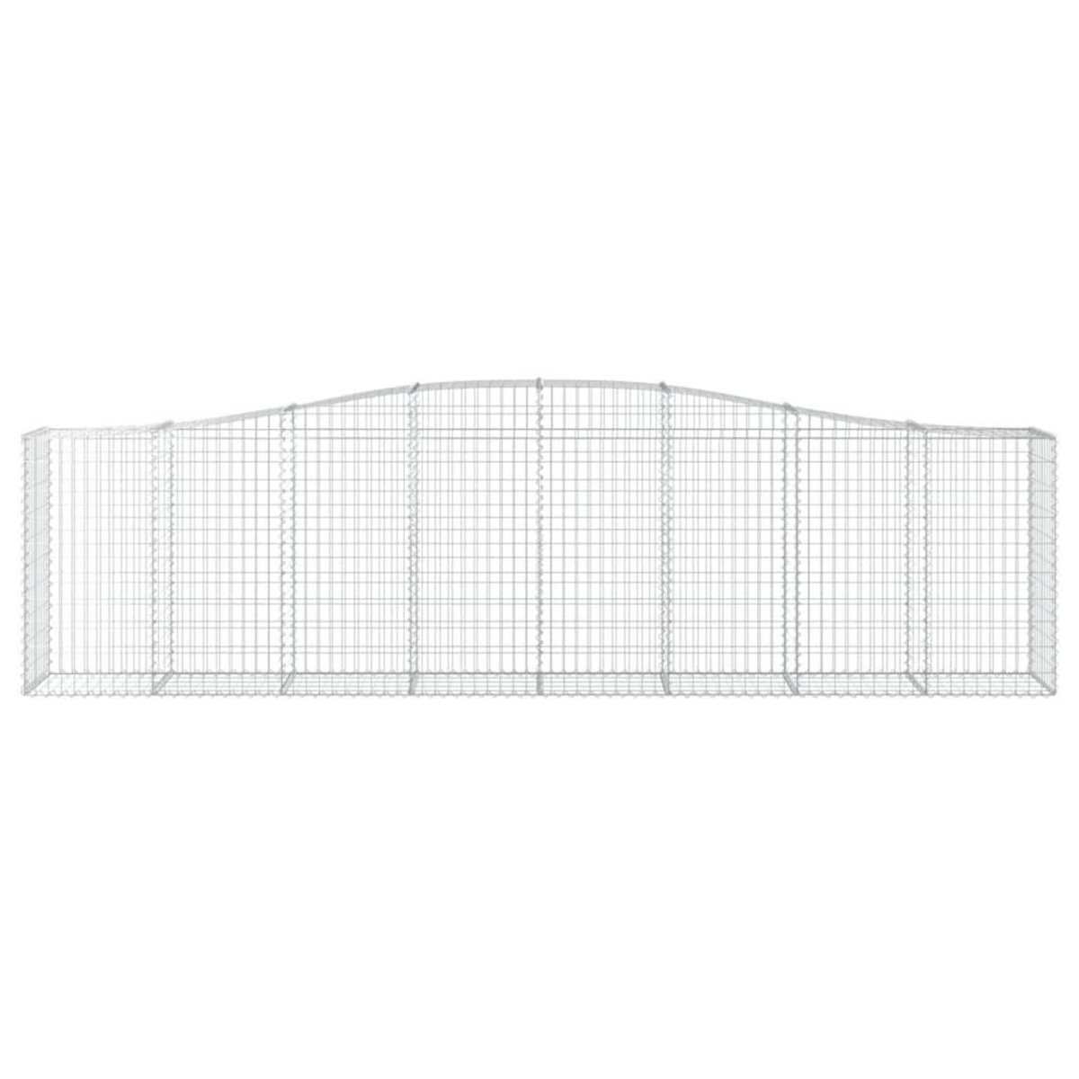 VIDAXL Panier de gabions arque 400x50x100/120 cm Fer galvanise