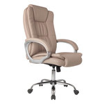 VS VENTA-STOCK Chaise de Bureau Karen Elevable et Fauteuil inclinable en Simili Cuir Taupe