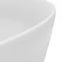 VIDAXL Lavabo rond de luxe Blanc mat 40x15 cm Ceramique