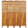 Voir la diapositive 5 : VIDAXL Cloison de separation 4 panneaux 162x2x180 cm Bois d'acacia