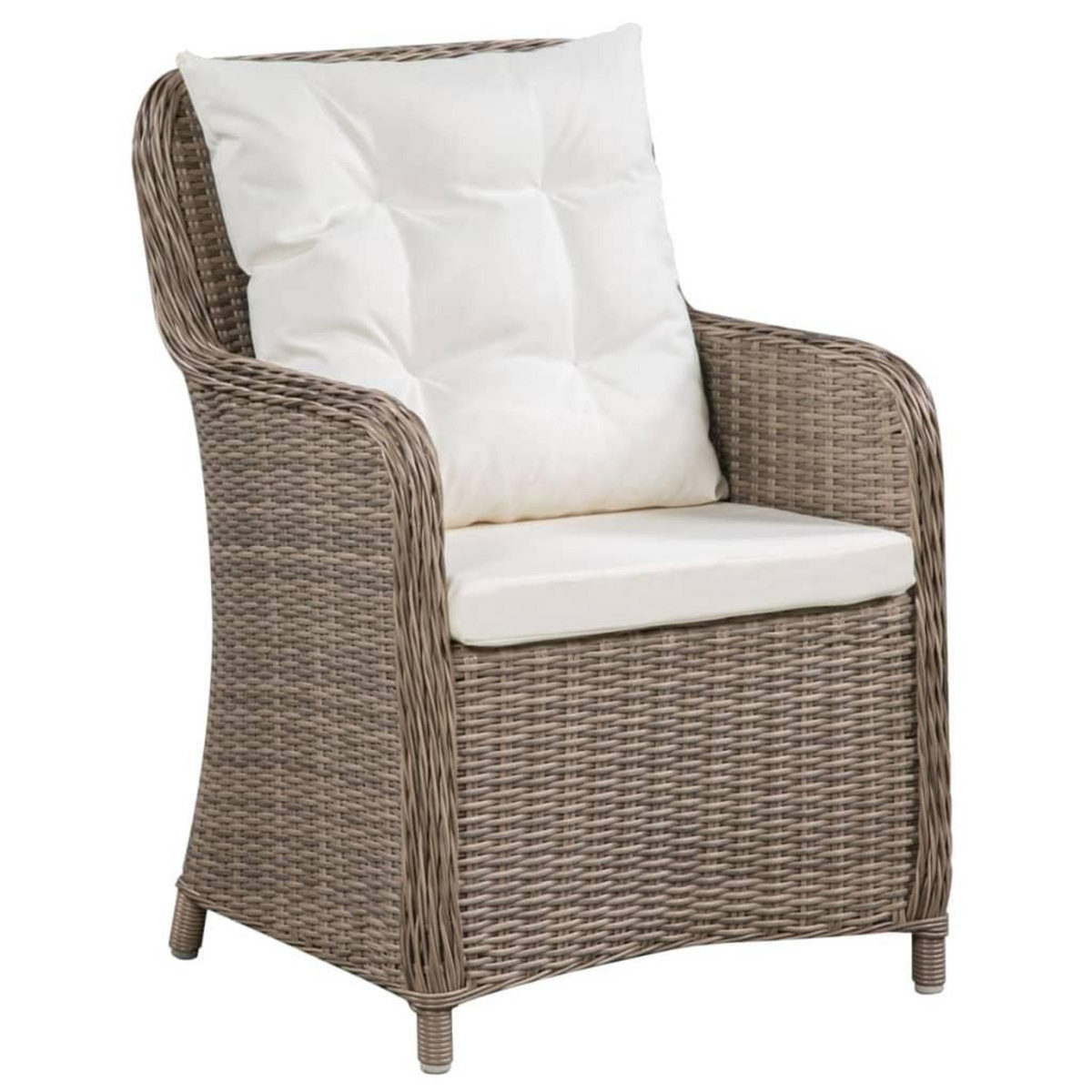 VIDAXL Ensemble a manger d'exterieur 11 pcs Resine tressee Marron