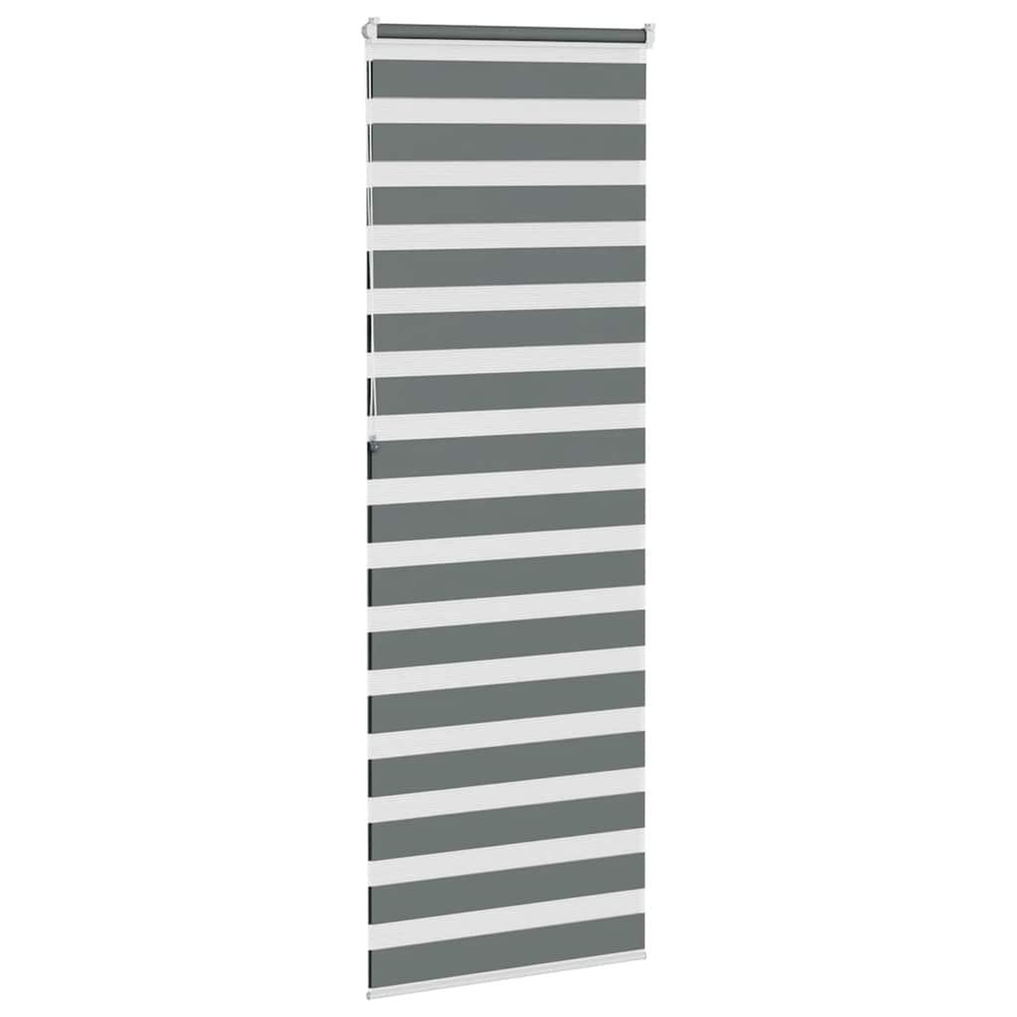 Voir la diapositive 4 : VIDAXL Store zebre gris fonce largeur du tissu 85,9 cm polyester