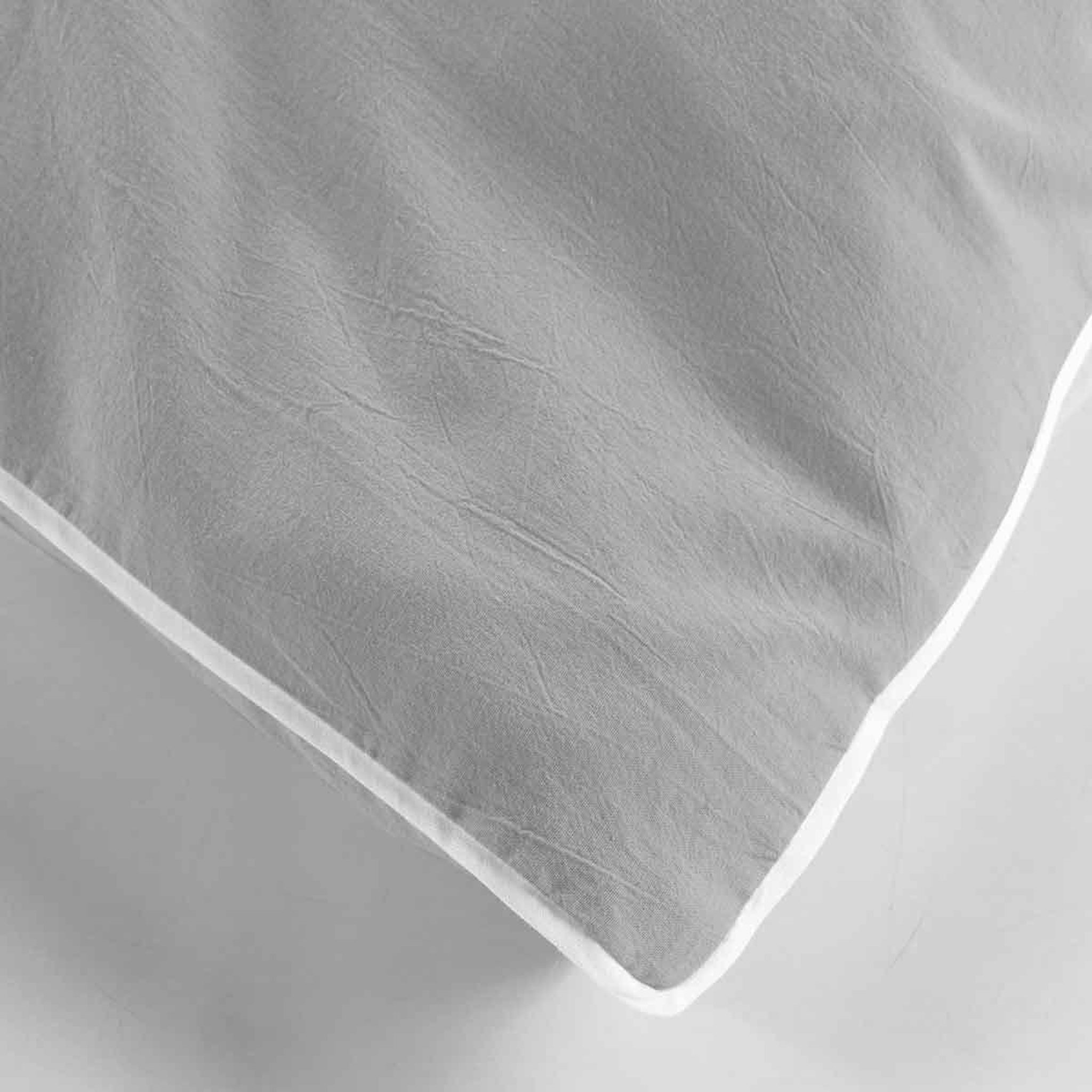 Voir la diapositive 3 : Douceur d'Intérieur Parure de lit 3 pièces  linette  240x220cm gris