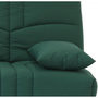 Voir la diapositive 6 : MARKET24 Banquette clic clac 3 places - tissu Vert foret - Style contemporain - L 190 x P 92 cm - DREAM