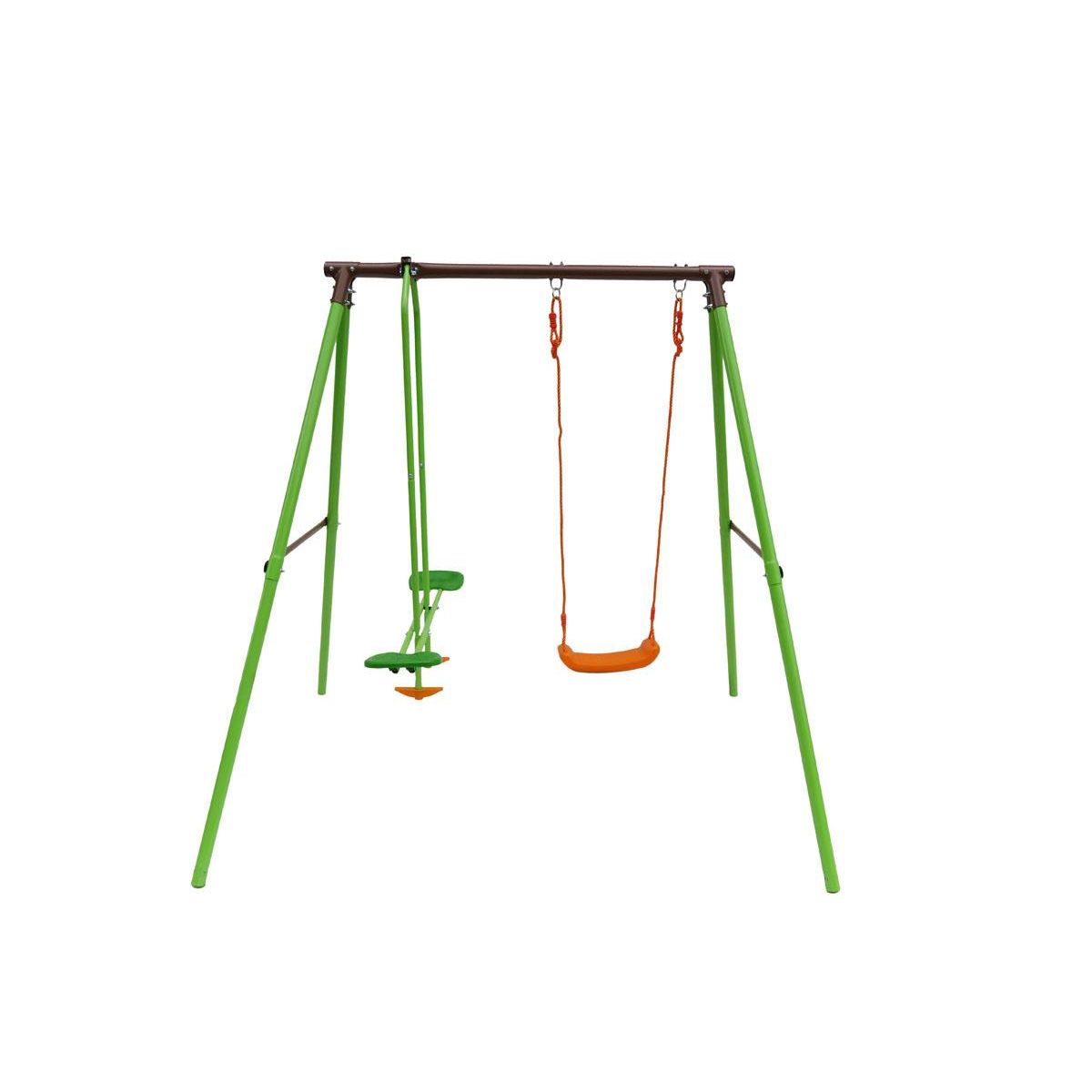 Habitat et Jardin Portique acier  Lola  - 1.96m - 2 agrès
